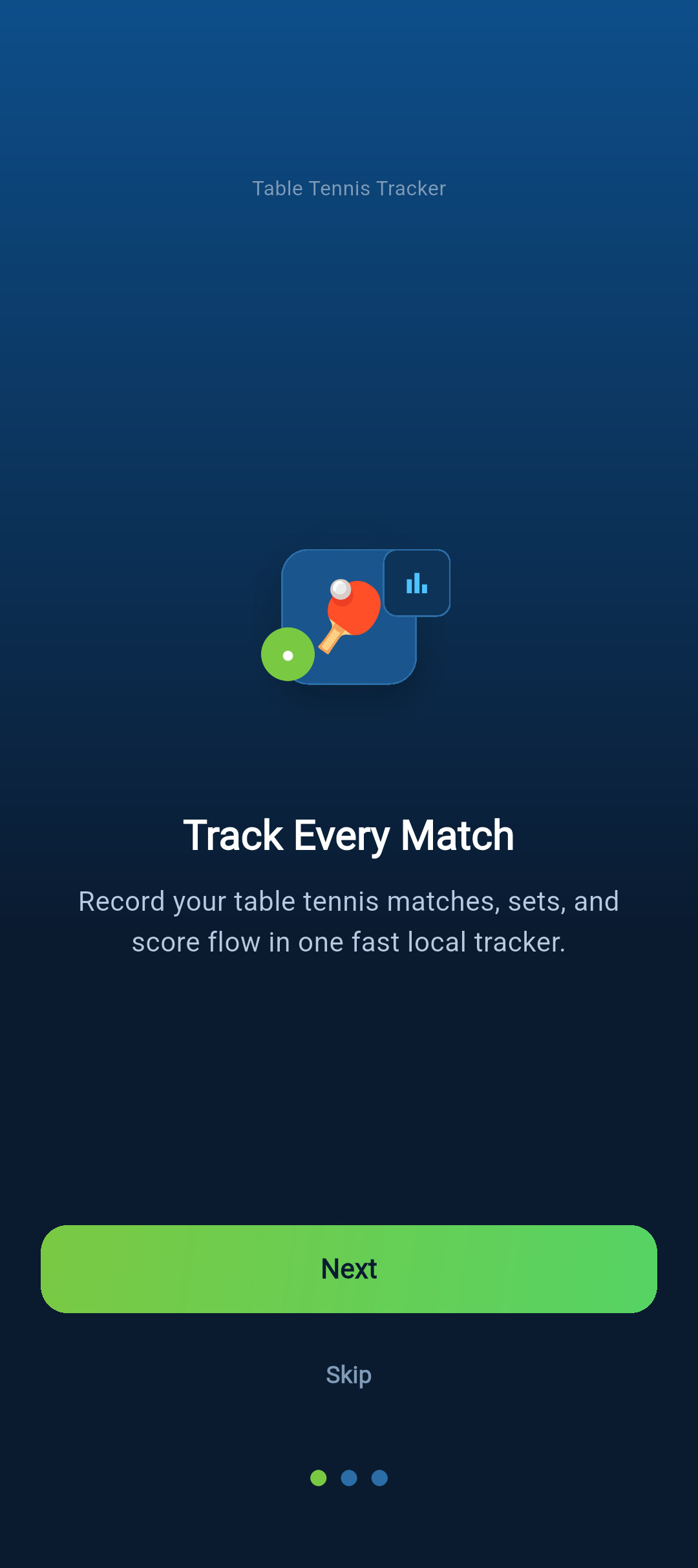 1x Table Tennis Match screen 1