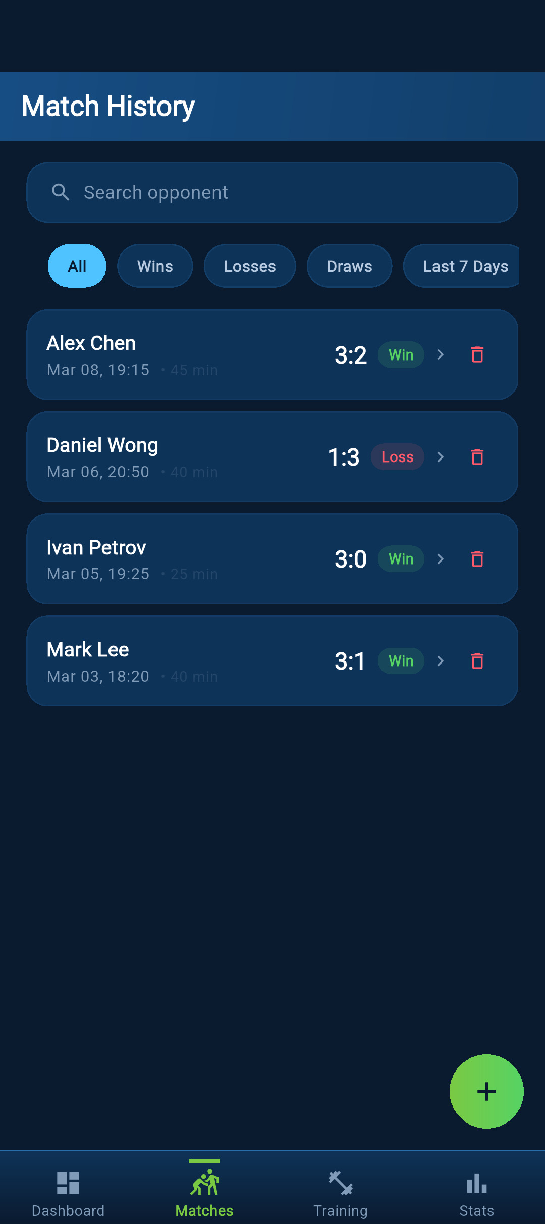 1x Table Tennis Match screen 5