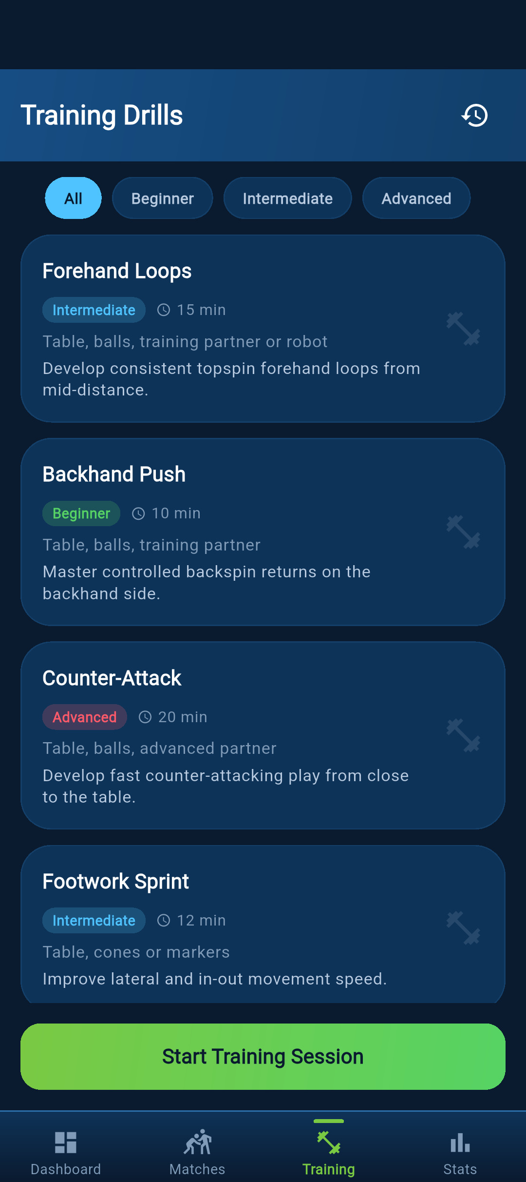 1x Table Tennis Match screen 6